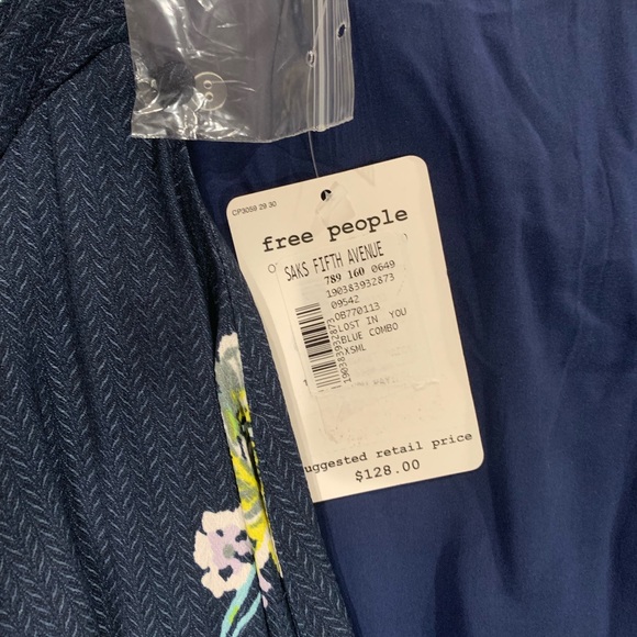 Free People Lost In you Floral Maxi Dress-NWT- XS - Picture 5 of 5